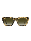 Isabel Marant 51mm Rectangular Sunglasses In Black Tan
