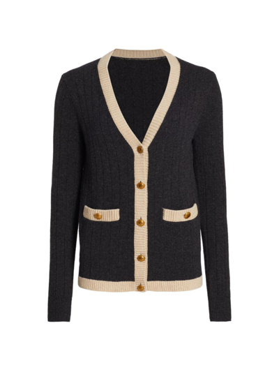 Nili Lotan Kirsten Cable Cardigan In Grey