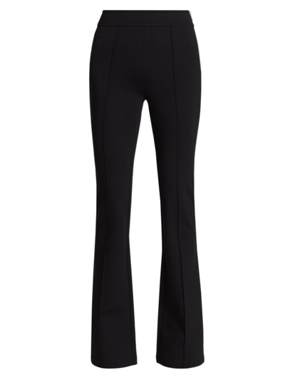 Helmut Lang Luxe Ponte Zip Pocket Bootcut Trousers In Black