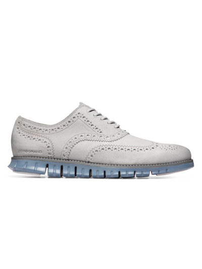 Cole Haan Zerogrand Wing Oxford Shoes In Harbor Mist