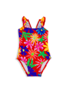 PATBO BABY GIRL'S ASTER RUFFLE ONE-PIECE SWIMSUIT