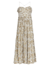 FREE PEOPLE WOMEN'S CHARLIE SMOCKED BUSTIER MAXI DRESS