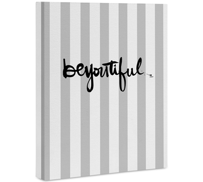 Deny Designs Kal Barteski Beyoutiful Stripes Art Canvas 16x20"