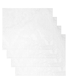 Elrene Caiden Elegance Damask Placemat, Set Of 4 In Taupe