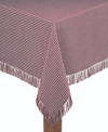 LINTEX HOMESPUN WINE 100% COTTON TABLECLOTH 70" ROUND