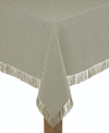 LINTEX HOMESPUN SAGE 100% COTTON TABLECLOTH 60"X84"