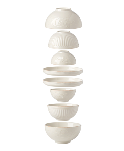 Lenox French Perle Luna Nesting Dinnerware Set, 8 Piece In White