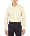Van Heusen Mens Fitted Spread Collar Dress Shirt In Lemon Glaze