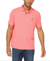 Nautica Mens Slim Fit Interlock Polo In True Black
