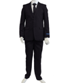 Perry Ellis Toddler Boy's 5-piece Shirt, Tie, Jacket, Vest And Pants Solid Suit Set In Dark Grey