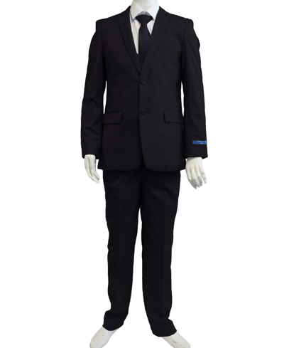 PERRY ELLIS TODDLER BOY'S 5-PIECE SHIRT, TIE, JACKET, VEST AND PANTS SOLID SUIT SET