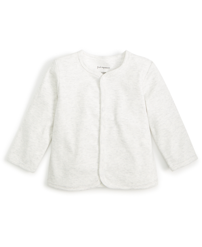 First Impressions Unisex Cardigan, Created For Macy's In Light Grey Hthr