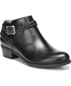 Lifestride Adriana Womens Slip On Memory Foam Booties In Black Smooth