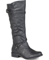 Journee Collection Women's Wide Calf Harley Boot Women's Shoes In Stone