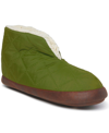 Dearfoams Men's Haven Warm Up Nylon Bootie Slippers Men's Shoes In Loden