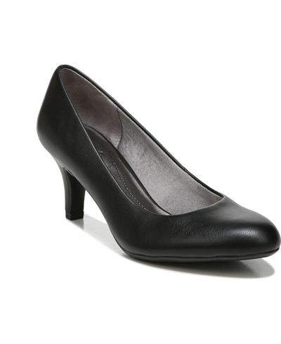 Lifestride Women's Parigi Dress Pumps In Black Faux Leather