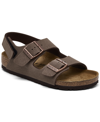 BIRKENSTOCK LITTLE KIDS MILANO HL BIRKIBUC STAY-PUT CLOSURE SANDALS FROM FINISH LINE