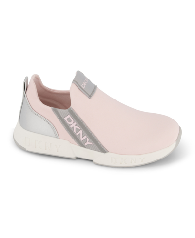 Dkny Little Girls Slip On Sneakers In Blush