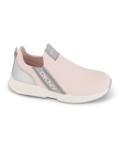 Dkny Kids' Little Girls Slip On Sneakers In Blush
