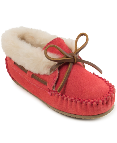 Minnetonka Toddler Girls Charley Bootie Slipper In Blush