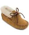 Minnetonka Little And Big Girls Charley Bootie Slipper In Brown