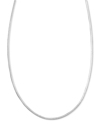 Giani Bernini Sterling Silver Necklace 16 30 Squared Snake Chain In Silver