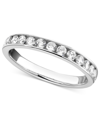 Macy's Diamond Band Ring In 14k Gold Or White Gold (1/2 Ct. T.w.) In White Gold