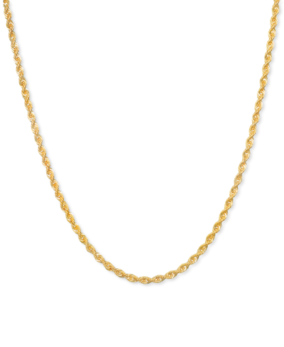 MACY'S SPARKLE ROPE 20" CHAIN NECKLACE (2MM) IN 14K GOLD