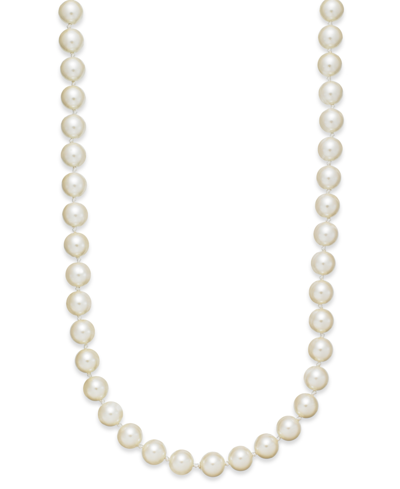 Charter Club Imitation Pearl (8mm) Strand Necklace, 24" + 2" Extender, Created For Macy's In White