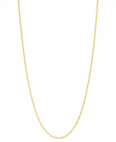 Macy's 14k Gold Necklace, 24" Dot Dash Chain (1mm) In Yellow Gold