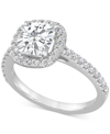 Badgley Mischka Certified Lab Grown Diamond Halo Engagement Ring (2-1/2 Ct. T.w.) In 14k White Gold In White Gold