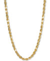 ITALIAN GOLD 24" ROPE CHAIN NECKLACE IN 14K GOLD