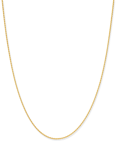GIANI BERNINI GIANI BERNINI THIN ROPE CHAIN 18" NECKLACE (1.5MM) IN 18K GOLD-PLATE OVER STERLING SILVER, CREATED F