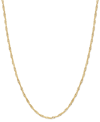 MACY'S 18" SINGAPORE CHAIN NECKLACE (1-1/2MM) IN 14K GOLD