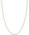 ITALIAN GOLD 16" FLATTENED LINK CHAIN NECKLACE (1-9/10MM) IN 14K GOLD