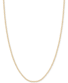 Italian Gold 16" Mirror Link Chain (2mm) In 14k Gold In Gold