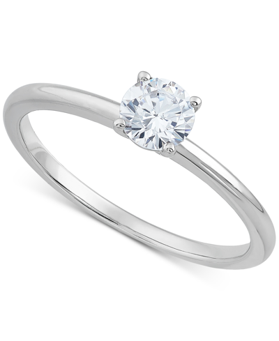 Grown With Love Igi Certified Lab Grown Diamond Engagement Ring (1/2 Ct. T.w.) In 14k White Or Yellow Gold In White Gold