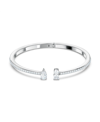 Swarovski Attract Mixed Crystal Cuff Bracelet In Silver Tone In Silver-plated