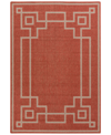 Surya Alfresco Alf-9631 Rust 5'3" X 7'6" Area Rug, Indoor/outdoor In Rust