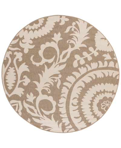 Surya Closeout! Livabliss Alfresco Alf-9616 Camel 7'3" Round Area Rug, Indoor/outdoor