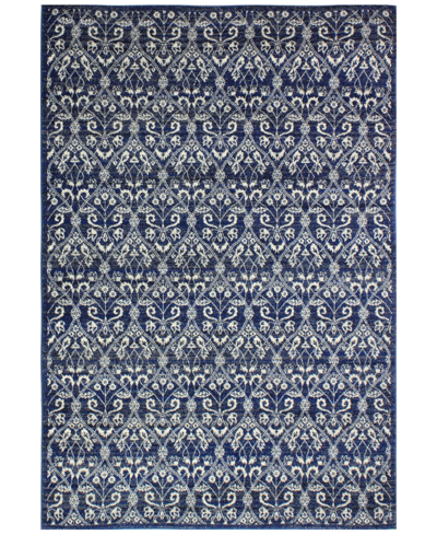 Bb Rugs Medley 5439a Dark Blue 7'6" X 9'6" Area Rug