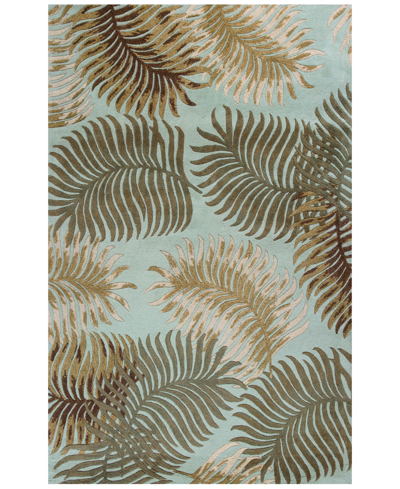 Kas Havana Fern View 3'3" X 5'3" Area Rug In Blue