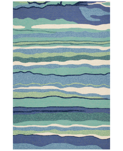 Kas Harbor Lagoon 4216 Ocean 7'6" X 9'6" Indoor/outdoor Area Rug