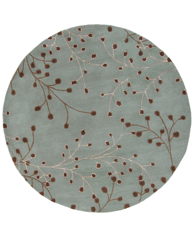 Surya Athena Ath-5058 Sage 4' Round Area Rug In Green