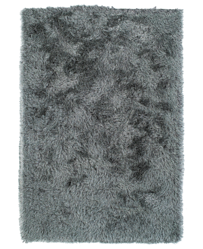 D Style Fia 5' X 7' 6" Shag Area Rug In Pewter