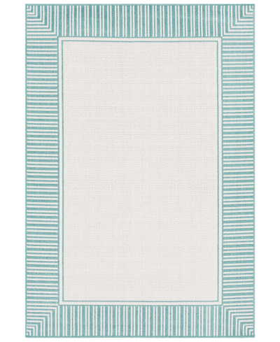 Surya Alfresco Alf-9680 Teal 8'9" X 12'9" Area Rug, Indoor/outdoor