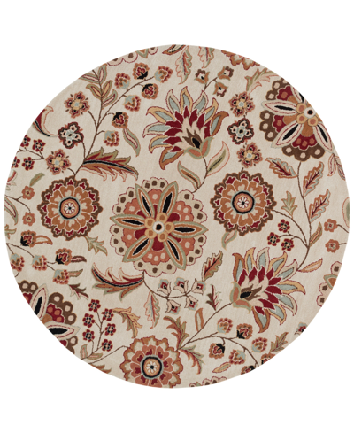 Surya Athena Ath-5035 Dark Brown 8' Round Area Rug