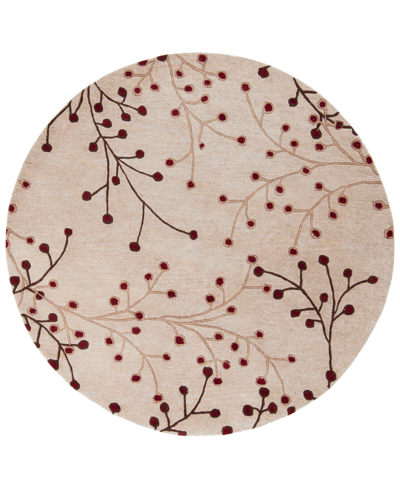 Surya Athena Ath-5053 Burgundy 8' Round Area Rug