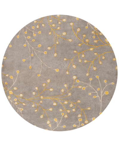 Surya Athena Ath-5060 Taupe 8' Round Area Rug