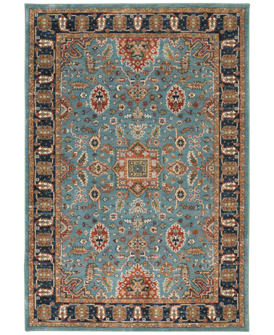 Karastan Spice Market Deir Aquamarine 8' X 11' Area Rug